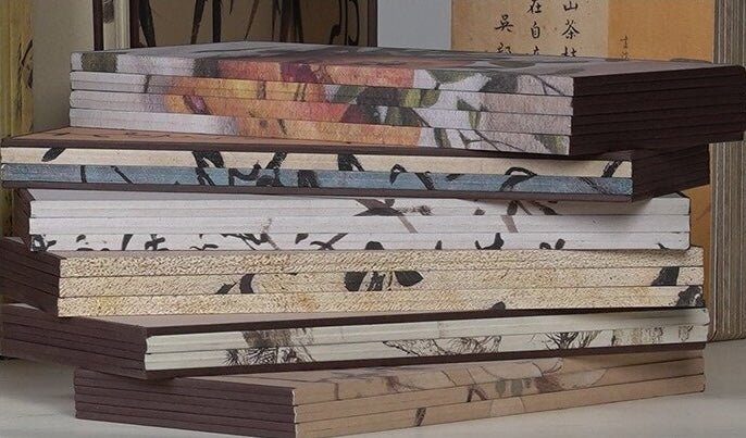 Japanese Imperial Byōbu Folding Screen | Double-Sided "Auspicious Cranes & Five-Color Parrot" | Large Format Desk & Shelf Art | Song Dynasty Masterpiece Replica