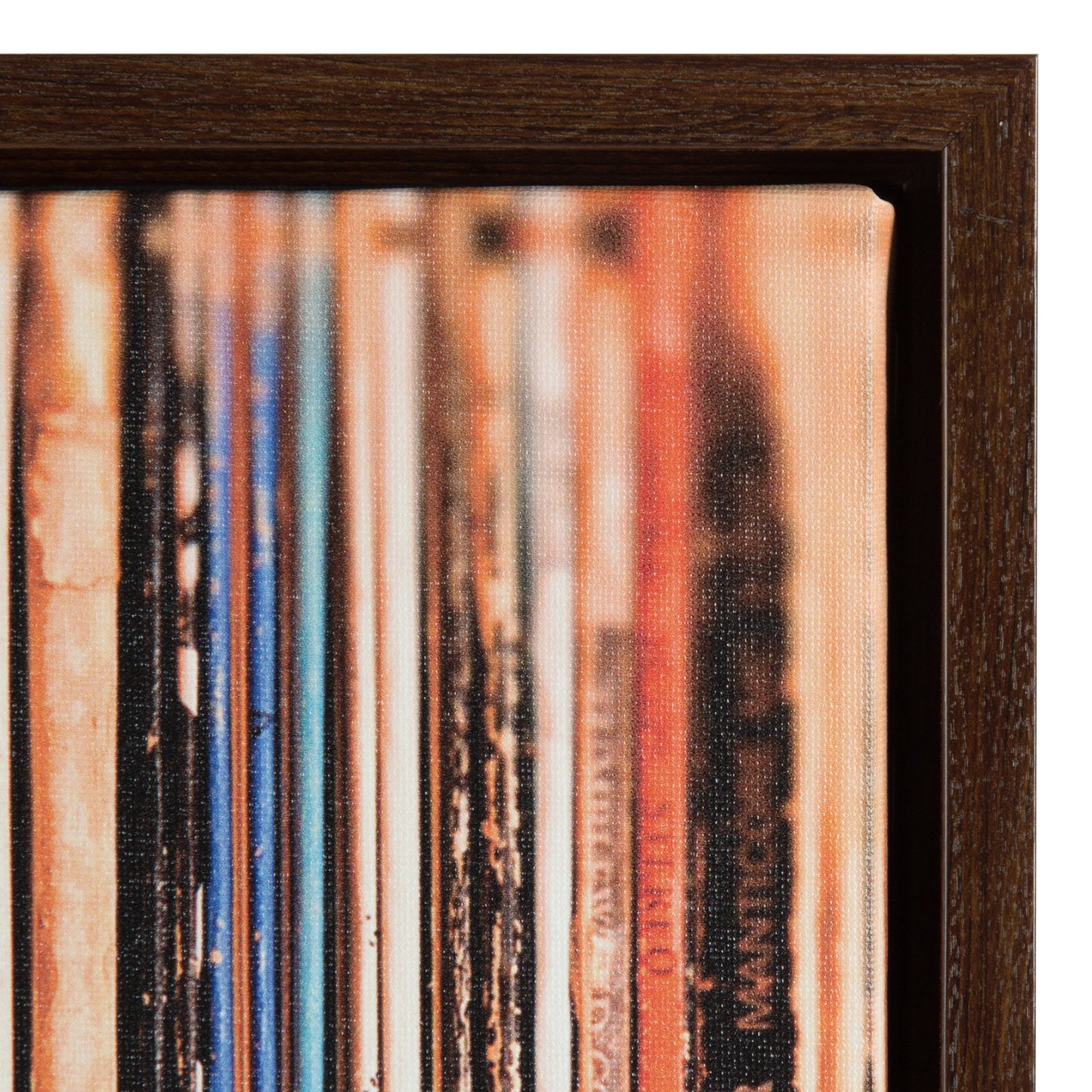 Sylvie Records Framed Canvas by Robert Cadloff of Bomobob