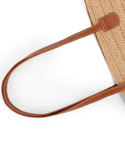 Flat Strap Trapezoid Tote