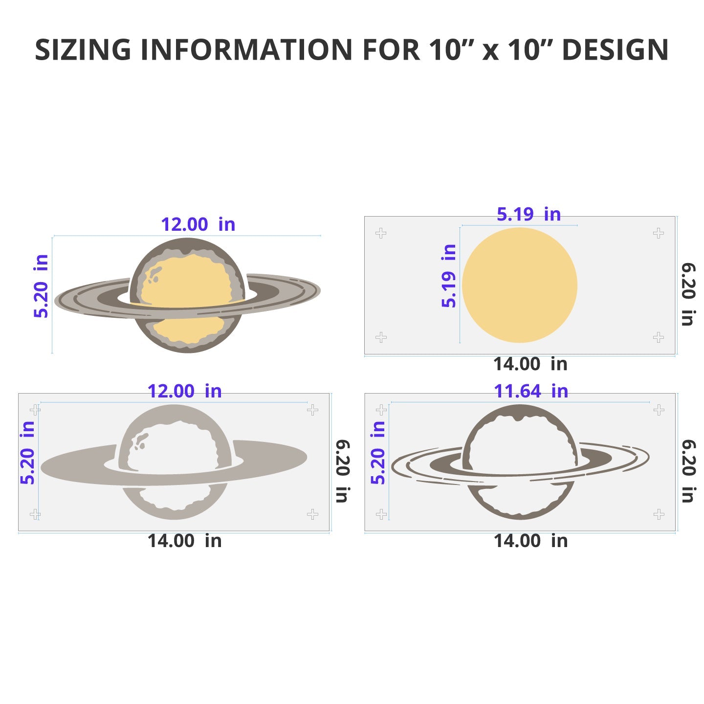 Saturn Wall Mural Stencil Set