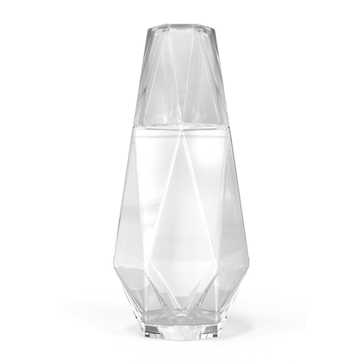 GEOMETRIC CARAFE SET:BOTTLE & GLASS