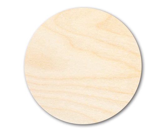 Unfinished Wood Circle Round | Circle Blank | DIY Craft Cutout | Up to 46"