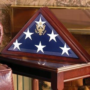 Flag Display Cases, Burial Flag Display Case solid cherry, hand crafted flag case