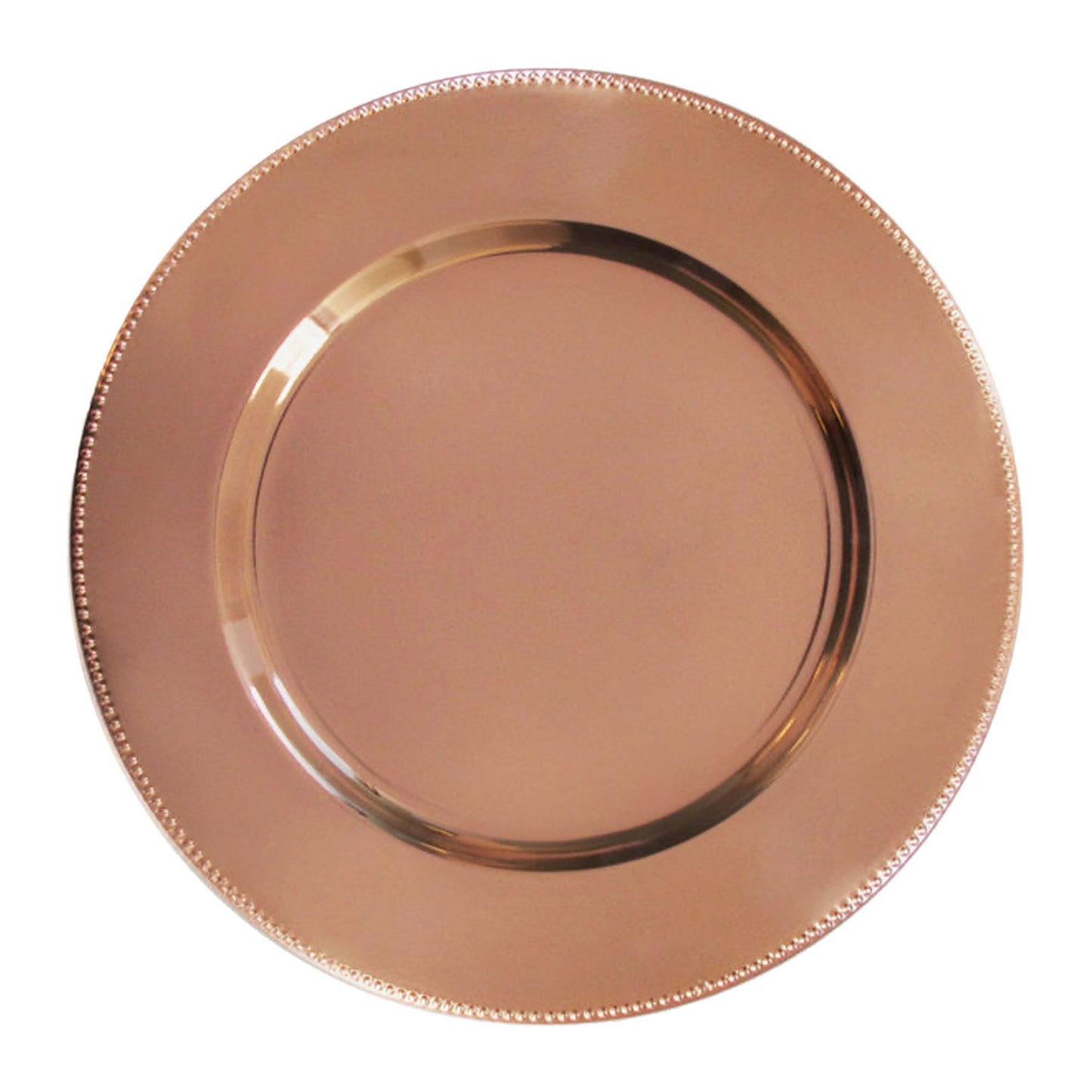 BEADED COPPER SET/4 CHARGE PLATE