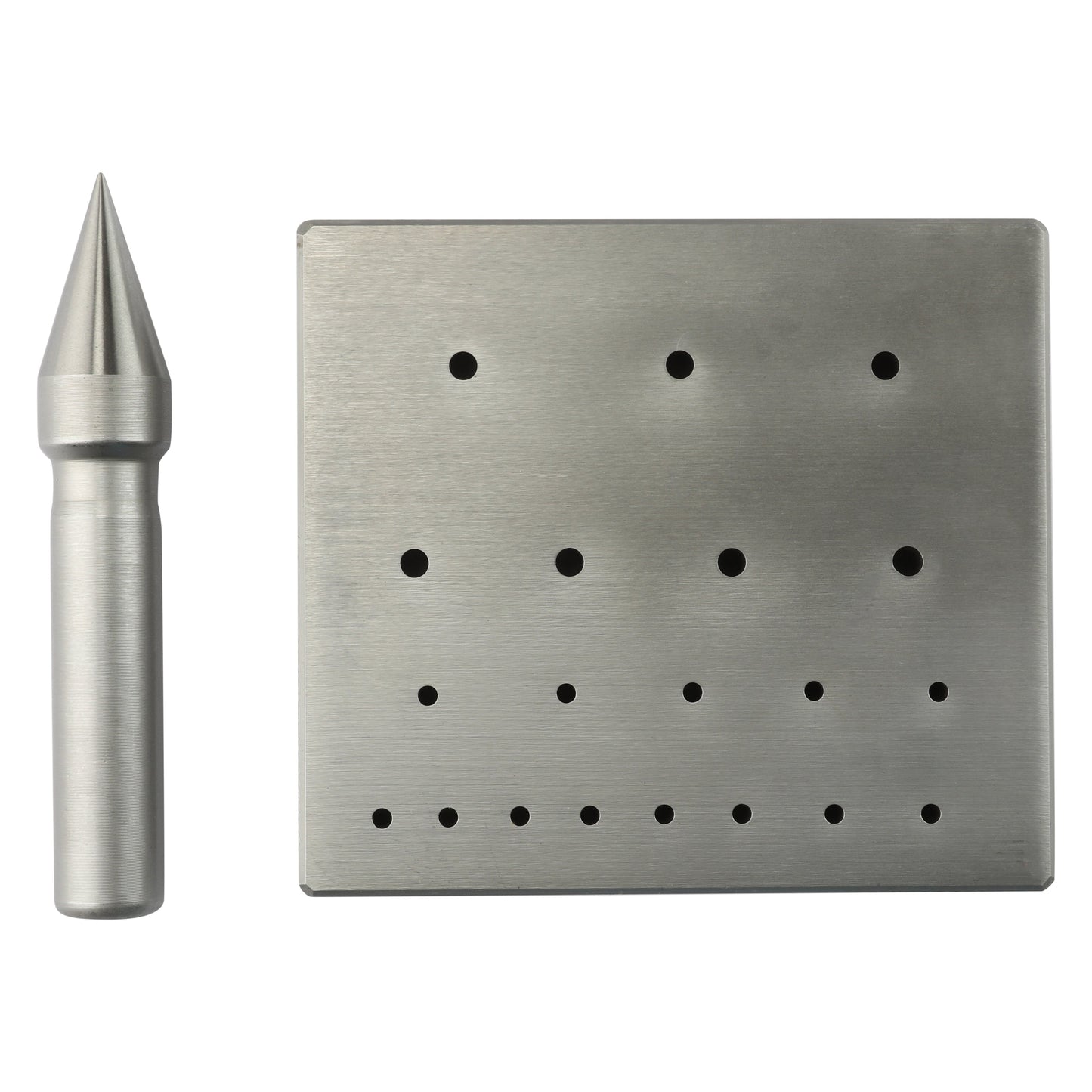 Round Bezel Forming Block, 20 holes, 17° Taper, 5mm - 20mm Diameter