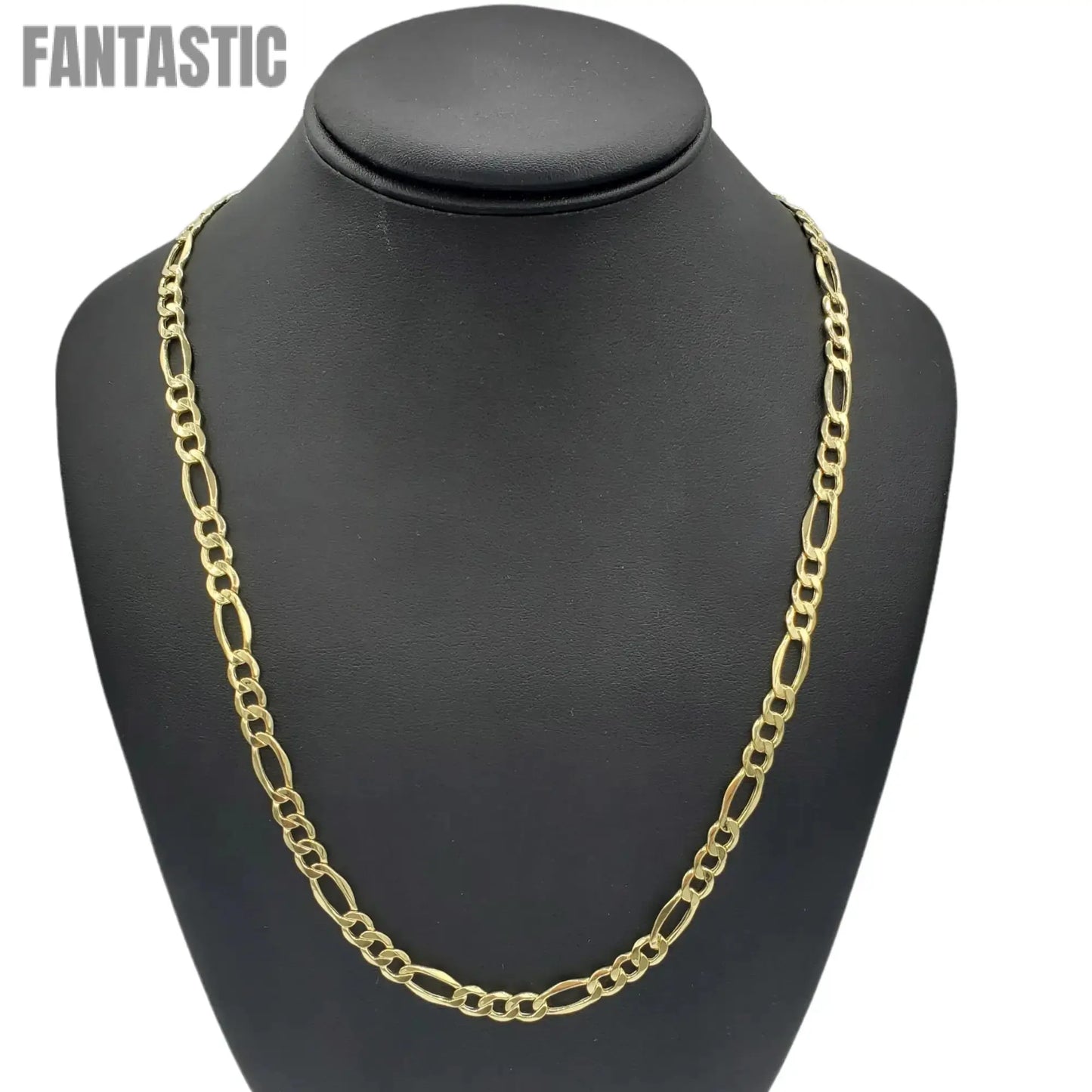 10K Gold- Hollow Figaro Chain
