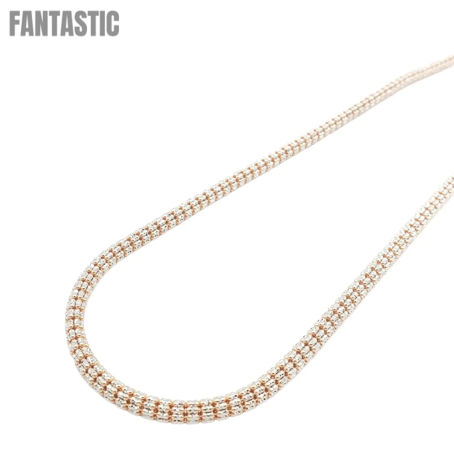 10K Gold- Ice Chain (Rose Gold)