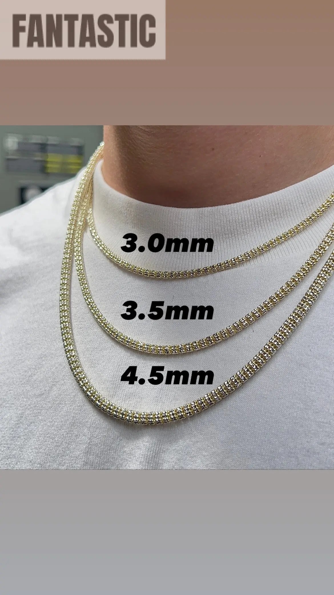 10K Gold- Ice Chain (Yellow Gold)