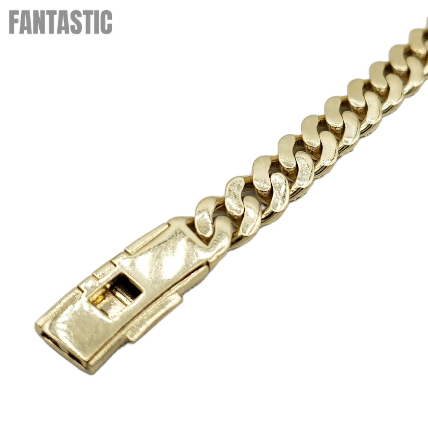10K Gold- Iced Out Diamond Miami Cuban Chains (10mm)