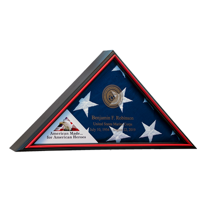 Tributary Flag Case - Navy Flag Display Case