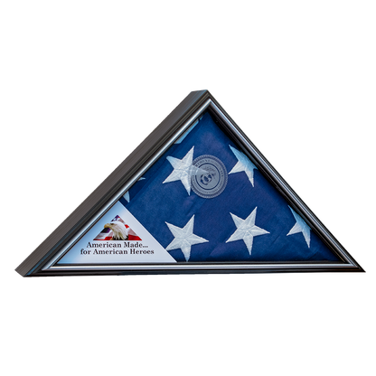Tributary Flag Case - Navy Flag Display Case