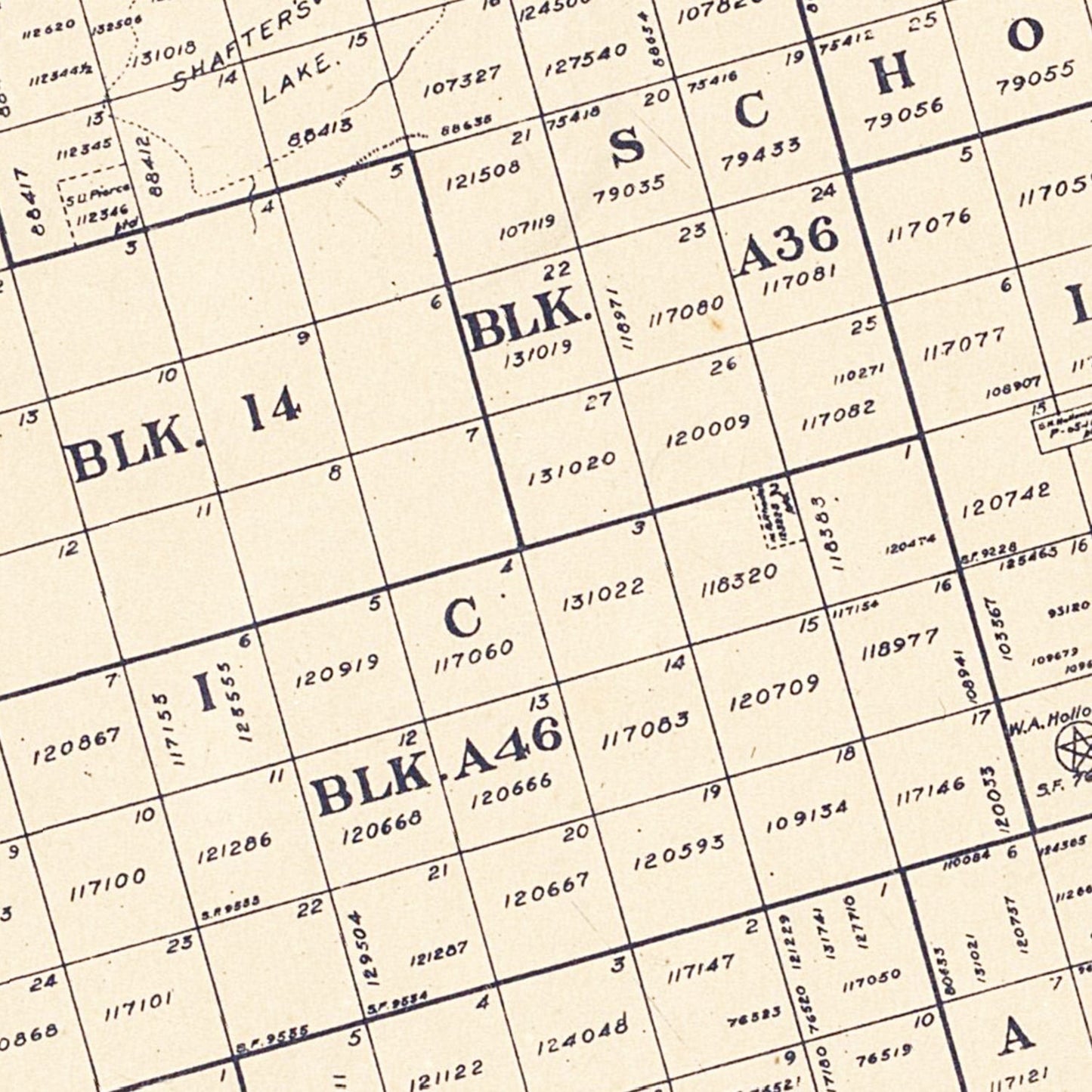 Vintage Map of Andrews County, Texas 1925