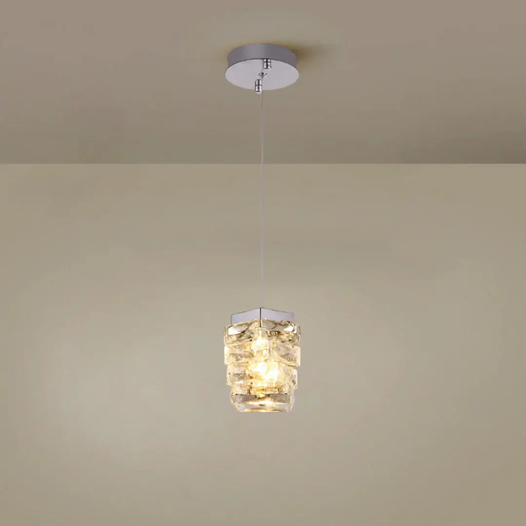 Twist Linear Crystal Chandelier
