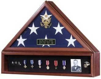 Flag and Medal Display Cases - High Quality 5'x9.5' flag