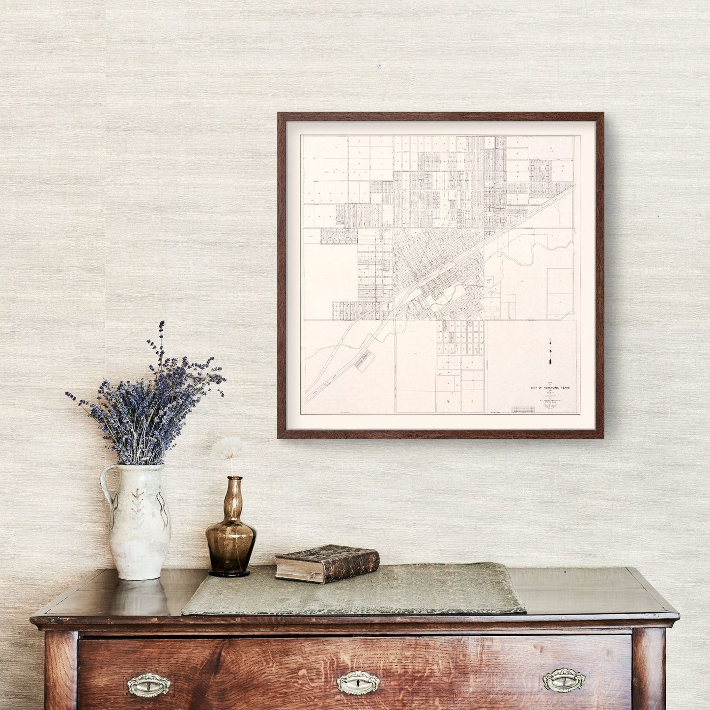 Vintage Map of Abilene, Texas 1930