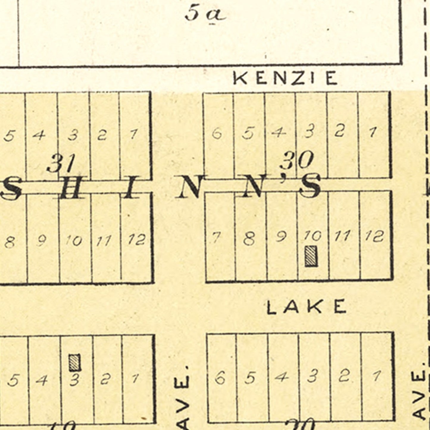 Vintage Map of Baileyville, Kansas 1887