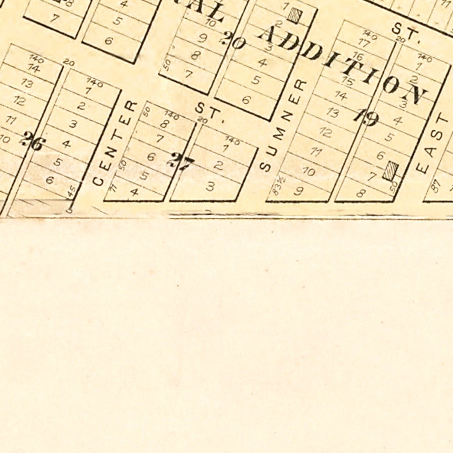 Vintage Map of Alden, Iowa 1892