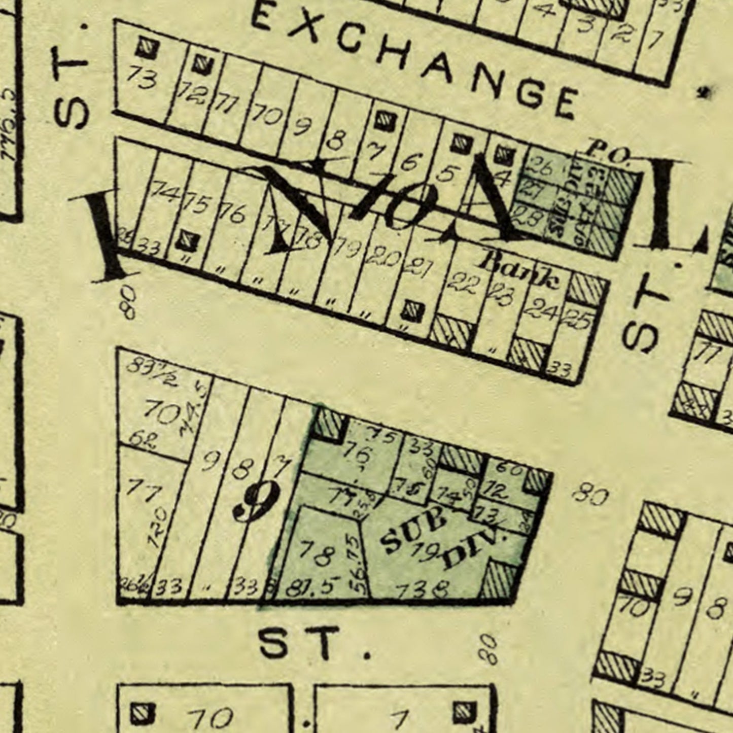 Vintage Map of Atkinson, Illinois 1893