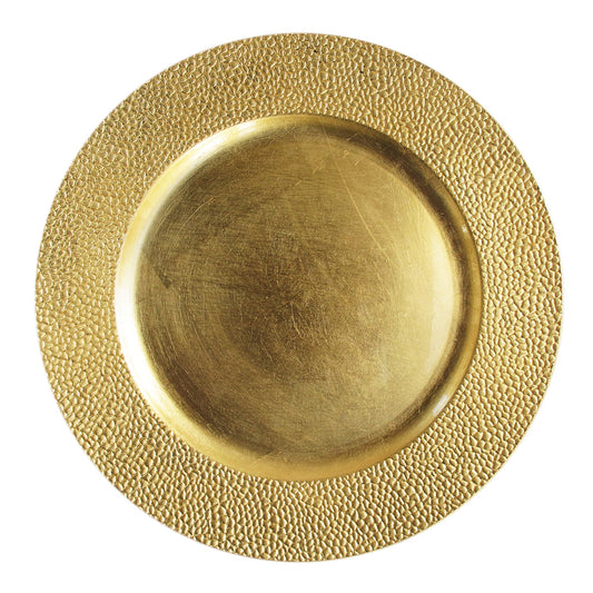 Gold Sand Charger Plate Set- 12 Pieces