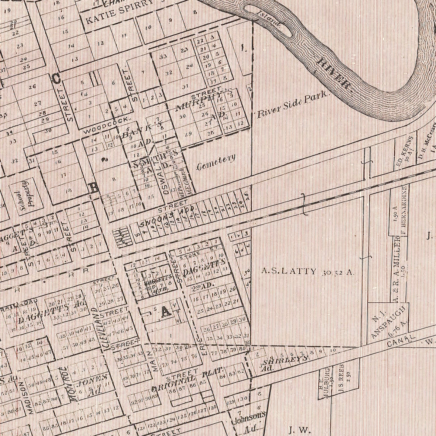 Vintage Map of Antwerp, Ohio 1905