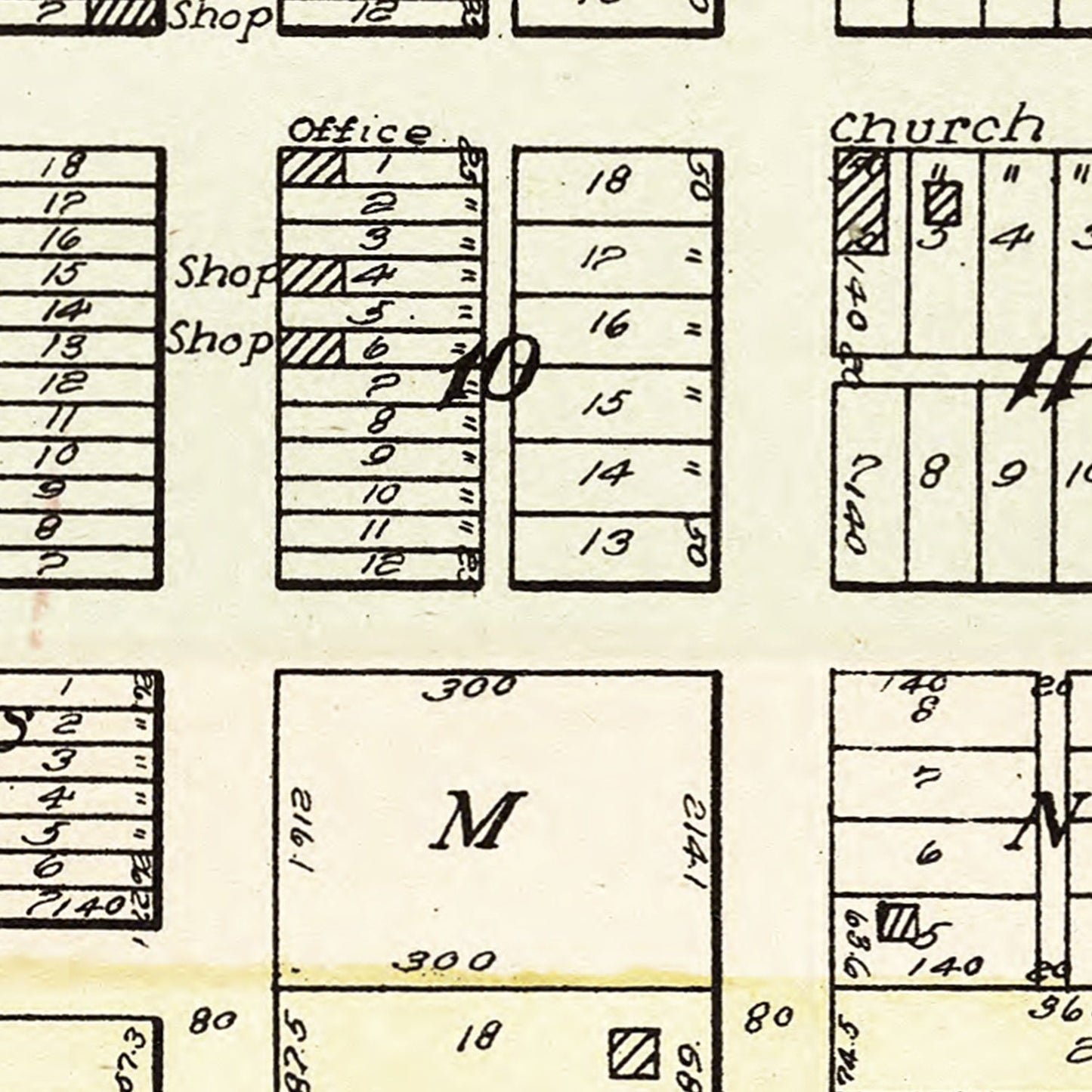 Vintage Map of Bancroft, Nebraska 1908