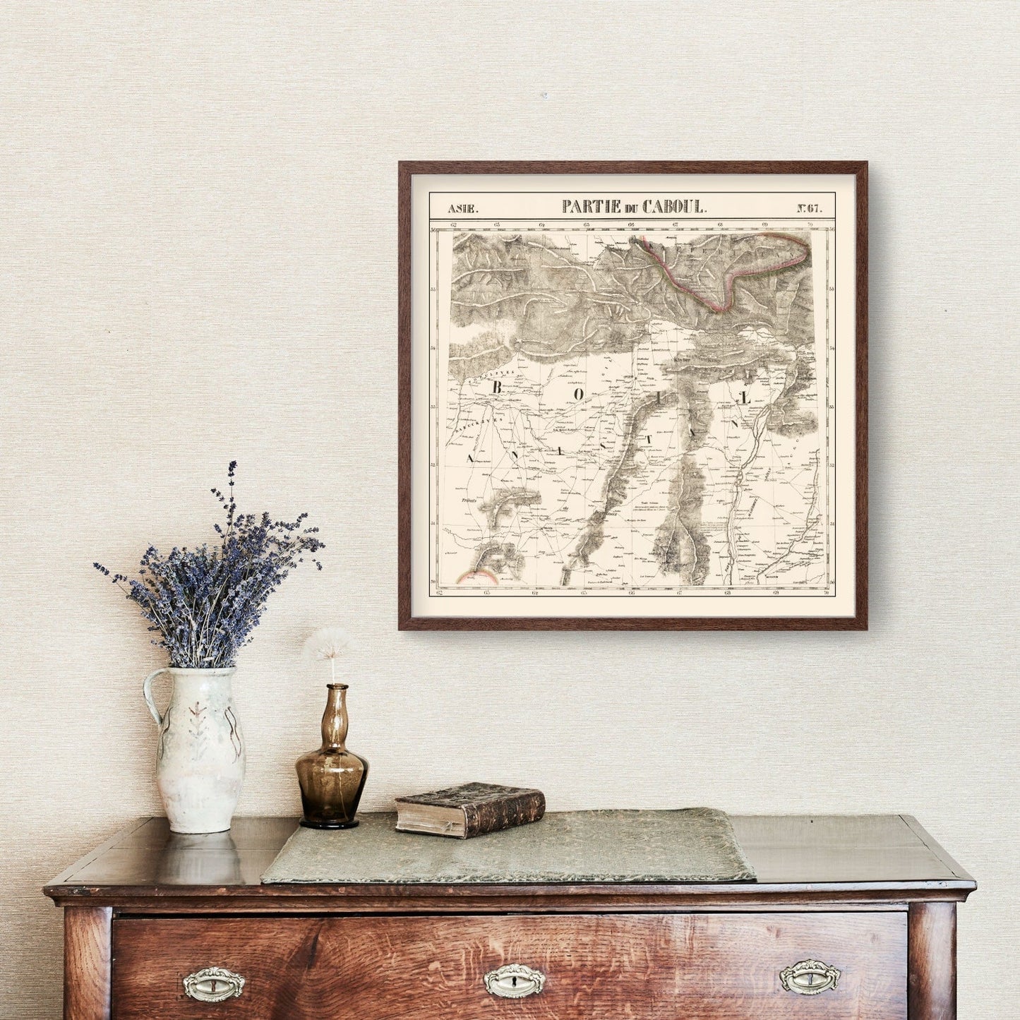 Vintage Map of Afghanistan 1827