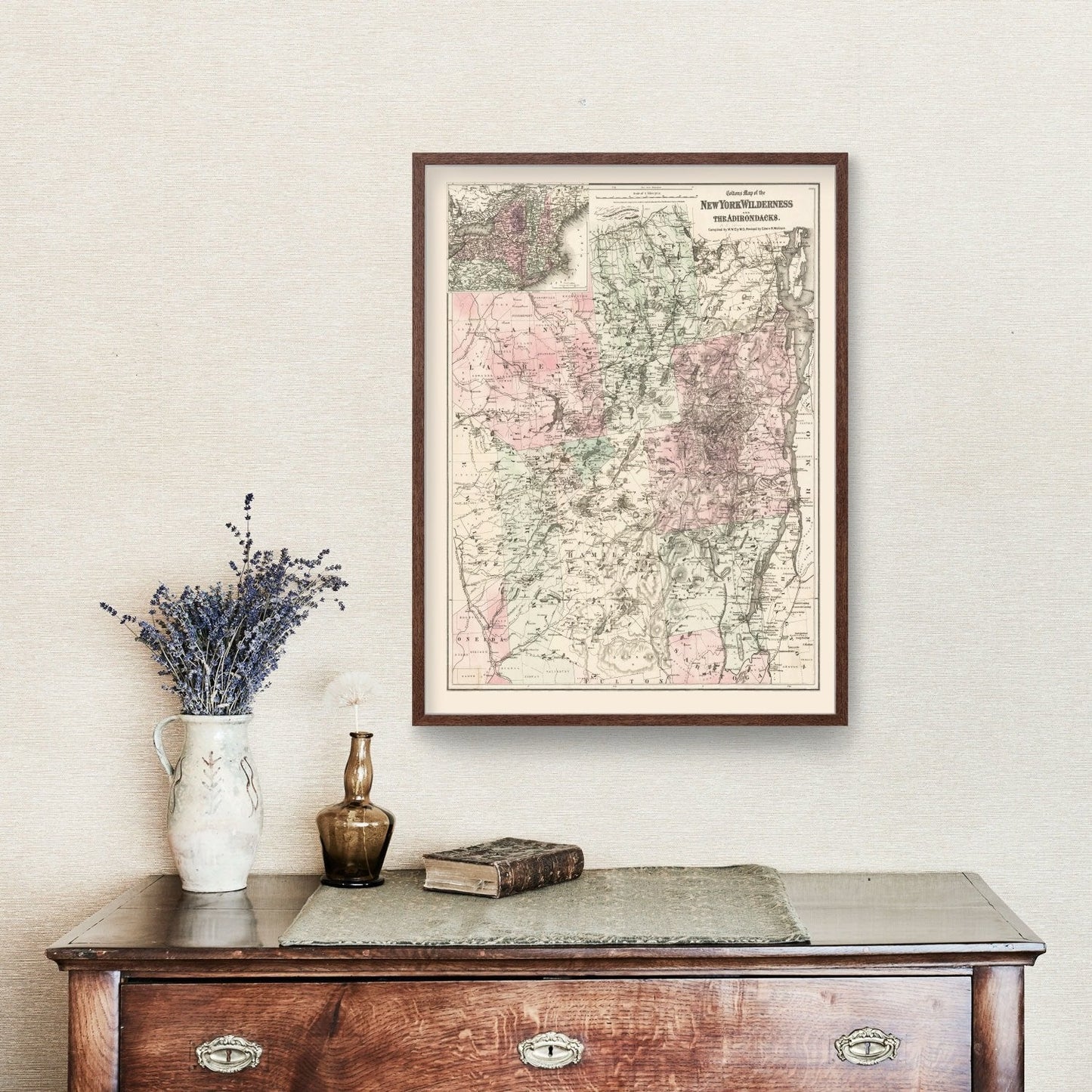 Vintage Adirondacks Map 1894