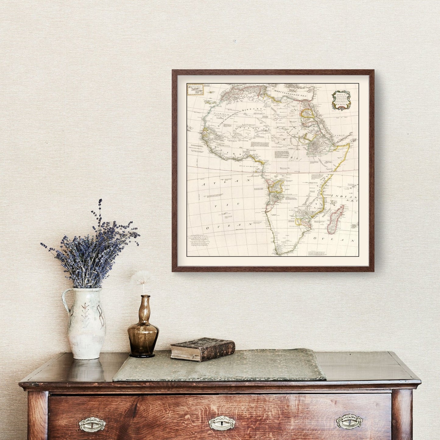 Vintage Africa Map 1755