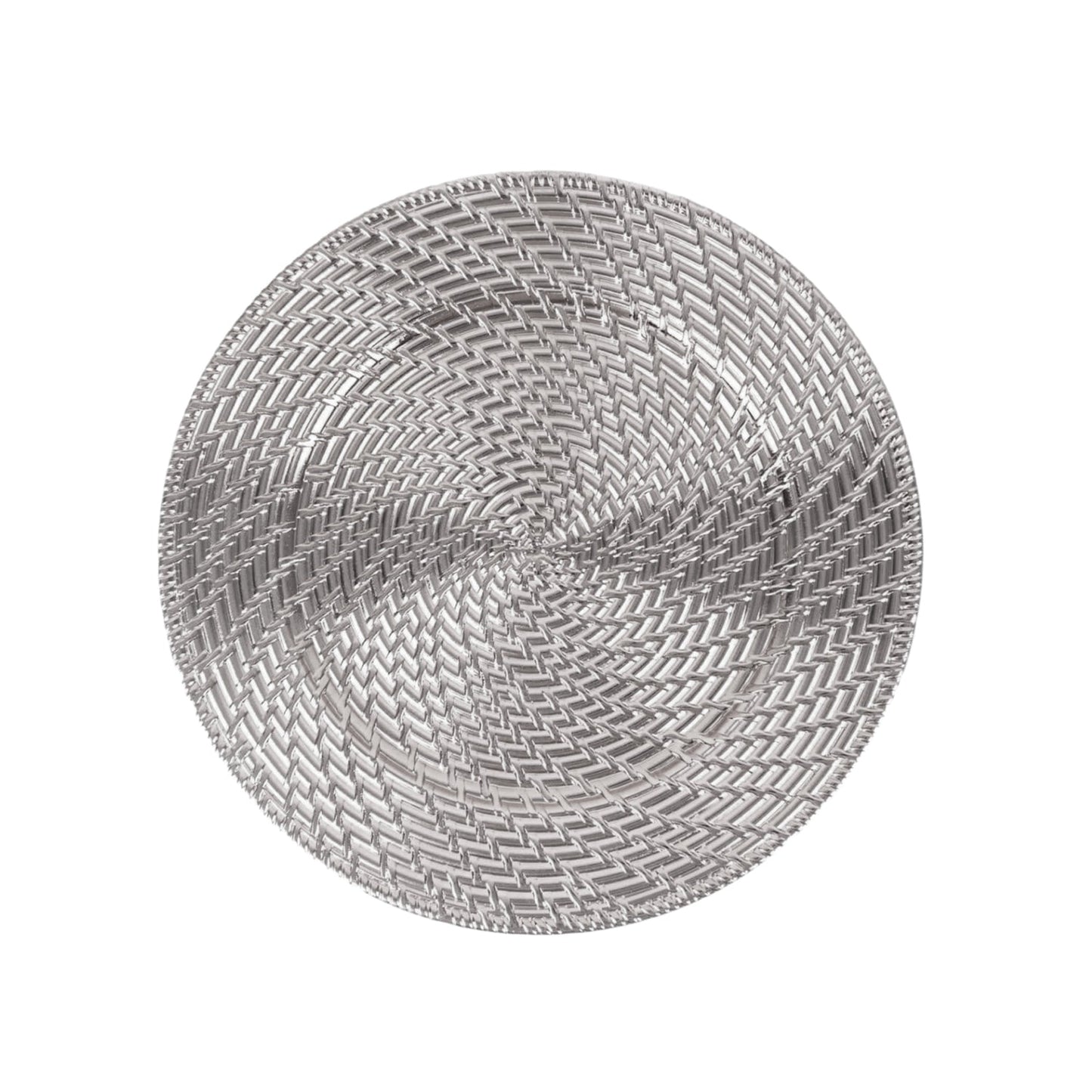 Aurelie Silver Plated Set of 4 Charger Plates 13"D
