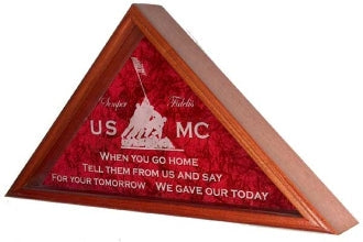 Burial Military Flag Display Case, shadow box.