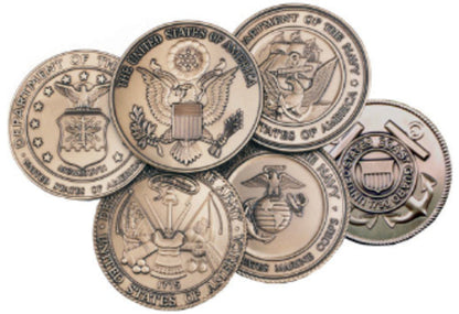 Navy Service Medallion, Brass Navy Medallion.