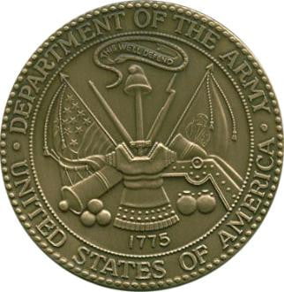 Military Service Medallions in Solid Brass
