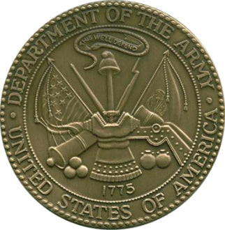 Military Service Medallions in Solid Brass.