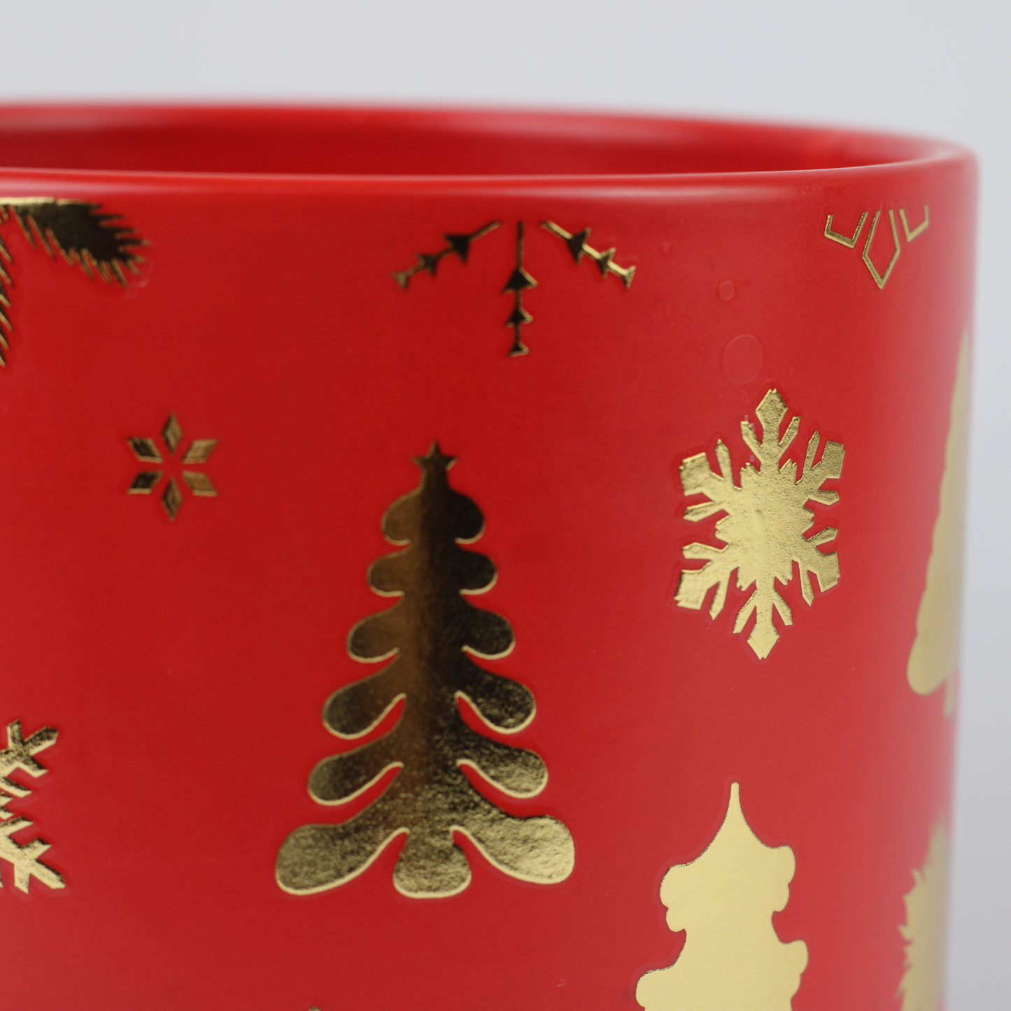 Christmas Ceramic Planter – Single Piece (Red or Green) – Festive Holiday Tree Design