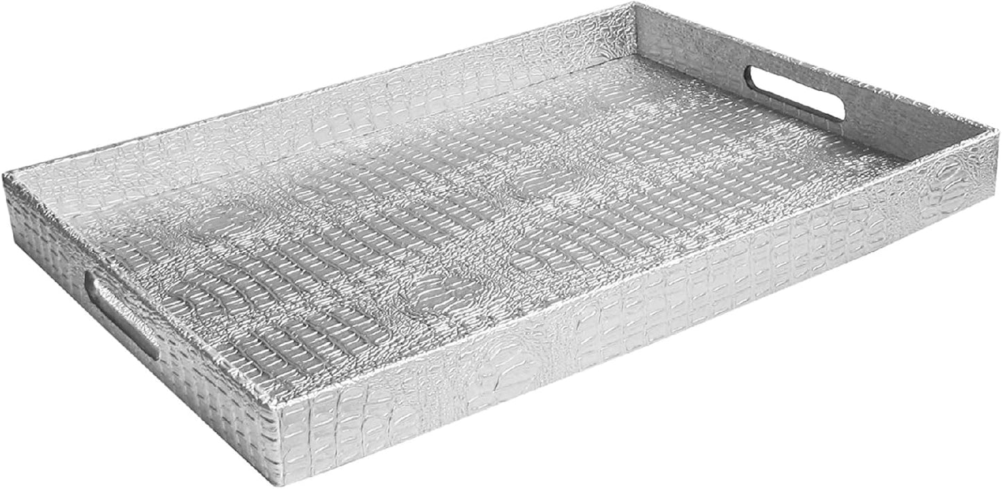Alligator Silver 19x14" Tray - Elegant and Stylish Serving Piece
