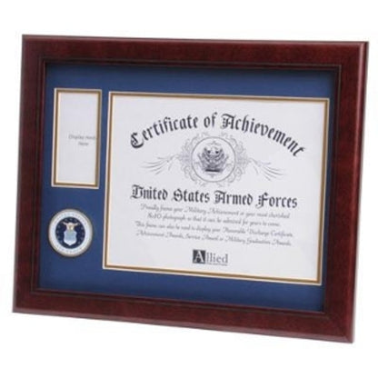U.S. Air Force Medallion Certificate and Medal Frame.