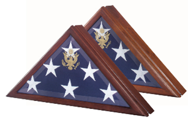 Flag Connections Marine Corp flag Case,Presidential Flag Display Case with Seal