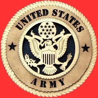 Army Wall Tribute, Army Hand Made Gift available in 9 inch