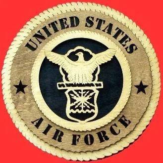 Air Force Wall Tribute Hand Made of wood 3D.