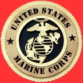 Marine Wall Tributes comes 12” in diameter in a truly unique 3D design