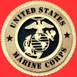 Marine Corps Wall Tribute 3D wood, Marine Hand Made Gift.