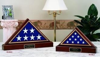 American Made Flag and Pedestal Display Case - Size 3'x5'
