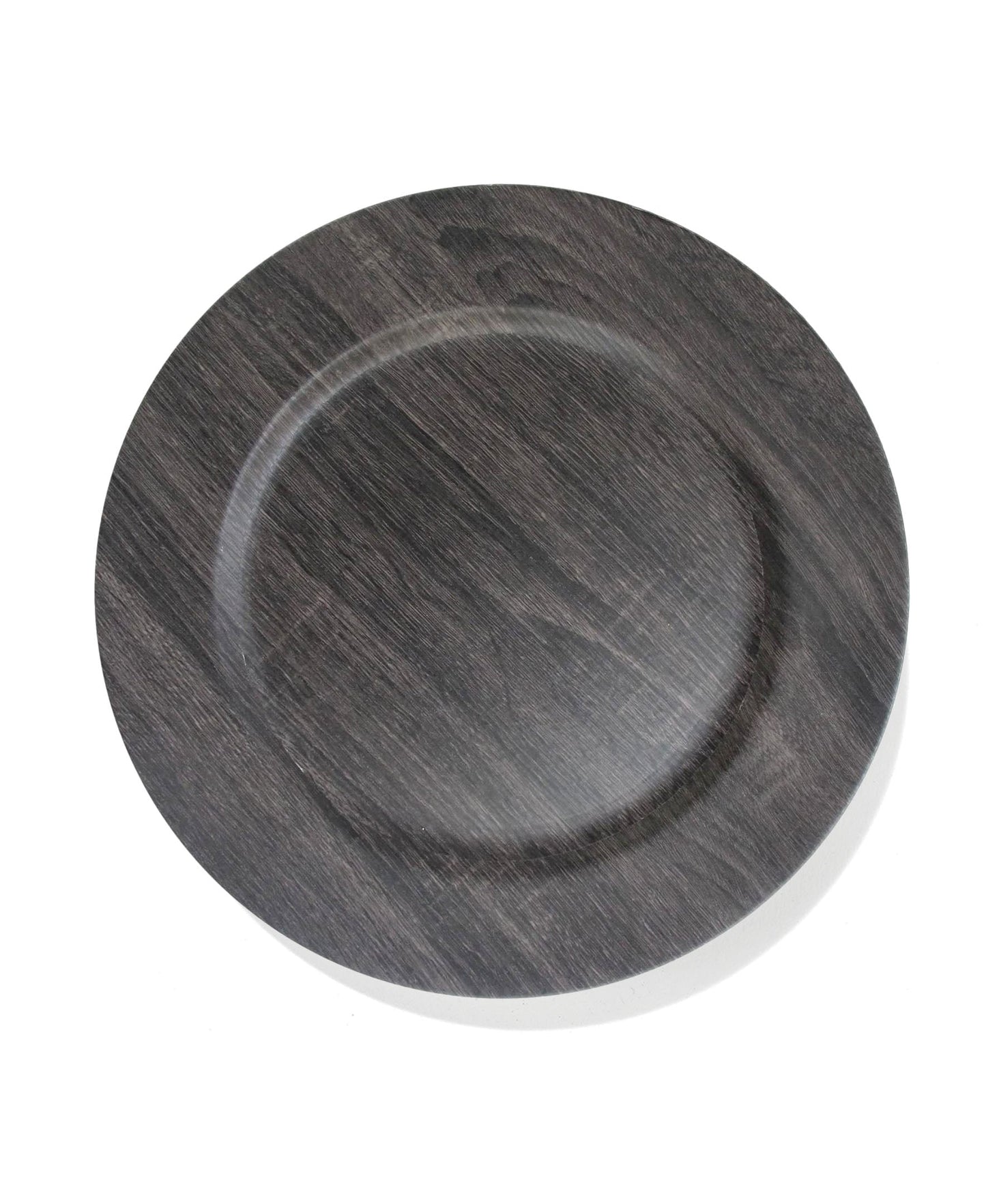 Poplar Dark Gray Charger Plate - 13" Elegant Tabletop Accent