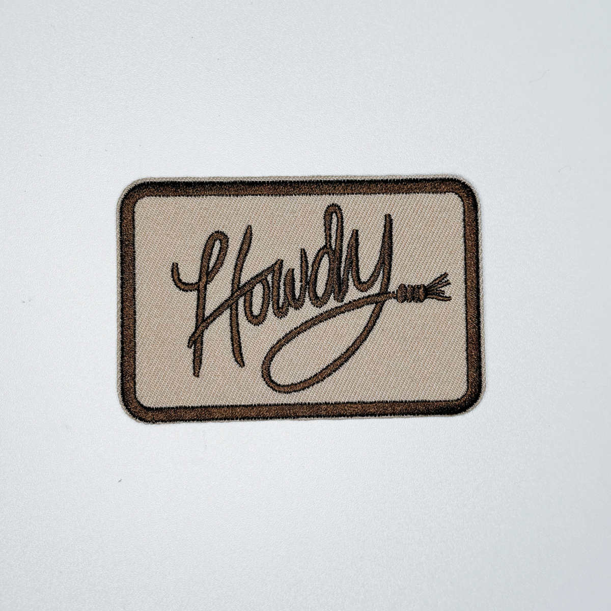3.5" Howdy - Embroidered Hat Patch