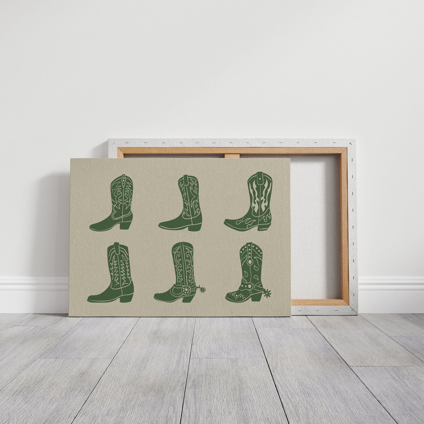 Cowboy Boots Wall Art – Western Country Aesthetic Print