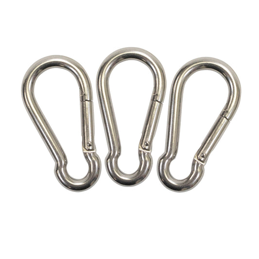 Boat Marine Clip 10cm Stainless Steel Snap Hook Carabiner 11mm Opening