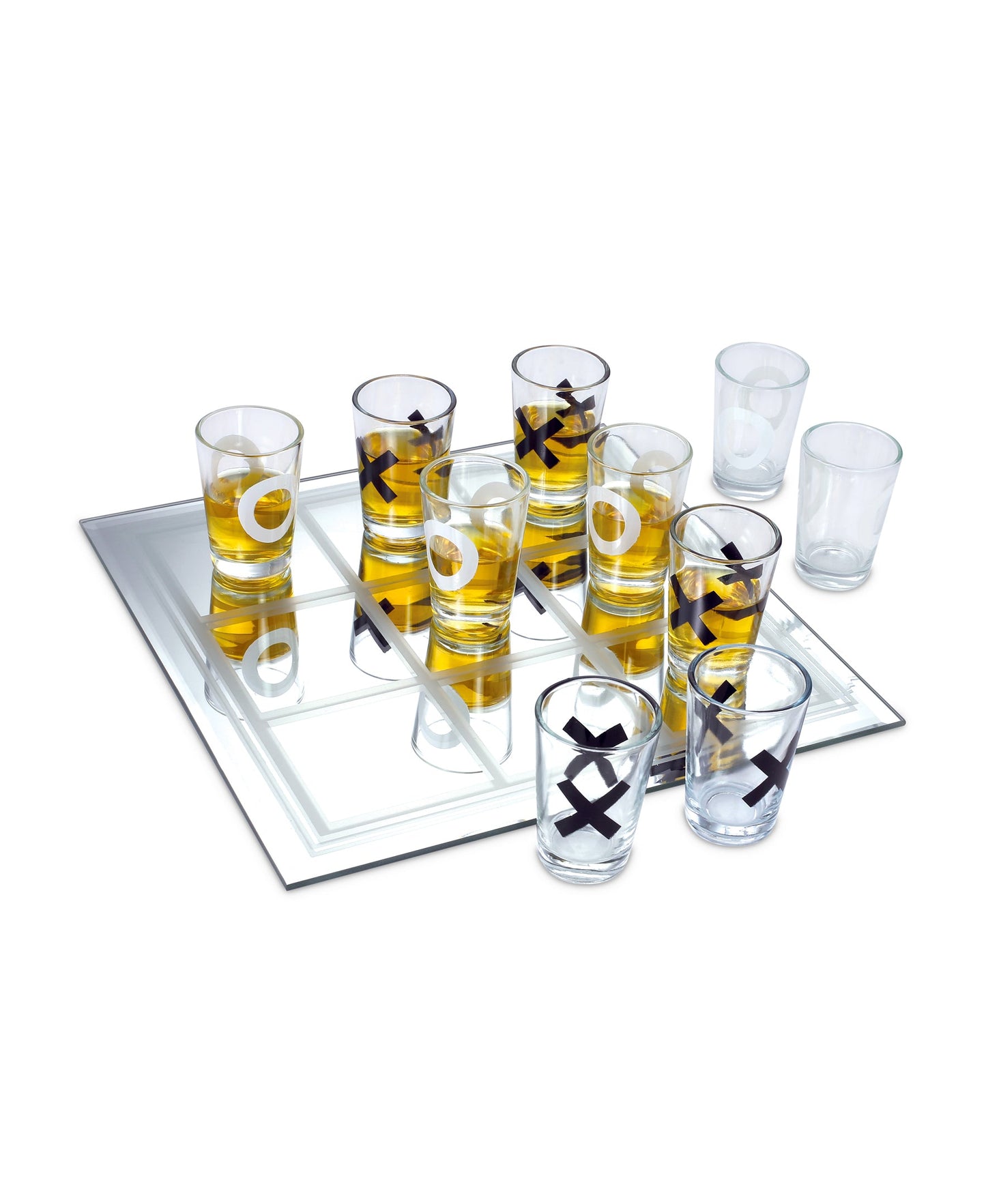GAME NIGHT MINI TIC TAC TOE W/9 SHOT GLASSES