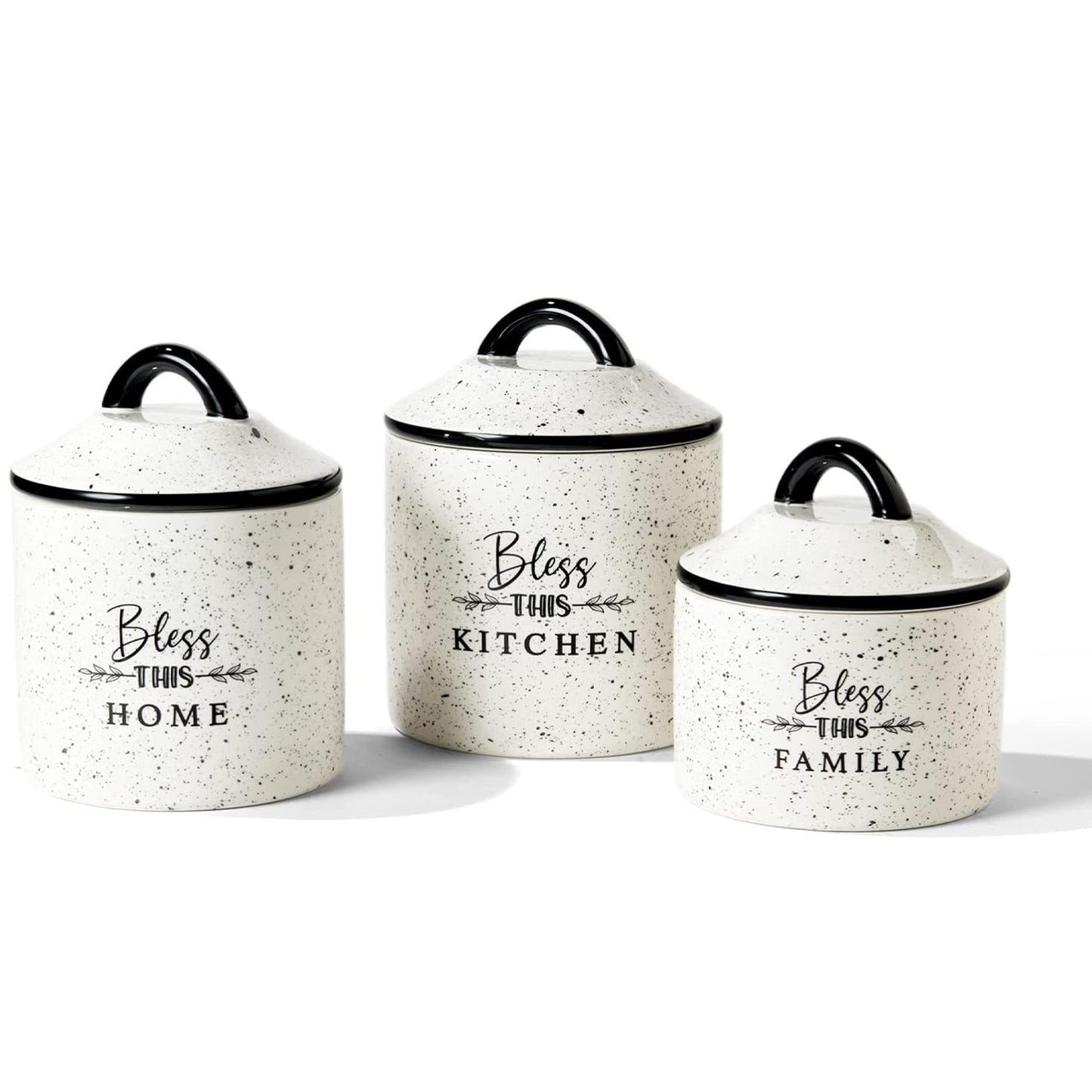3-Piece BLESS THIS HOME Canister Set