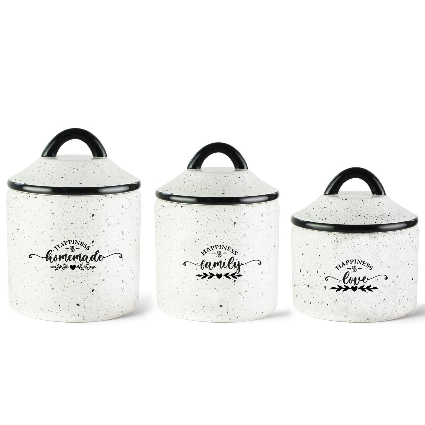 Home Made Happiness 3 Pc Canister Set