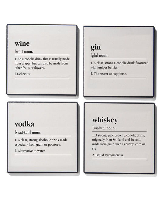 Spirits Set of 4 Ceramic Coasters